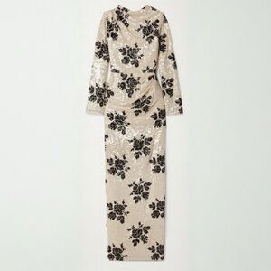 Erdem Sequin Floral Dress